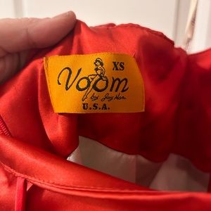 Voom 100% silk halter dress.